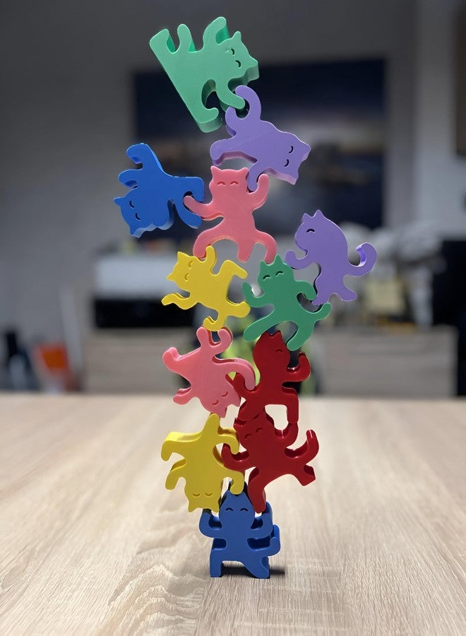 3D CRAFT Plastic Stacking Balance Plastic Game, Multi-Coloured Dancing Figures, Educational Toy for Kids,Figure Toy - Image 4